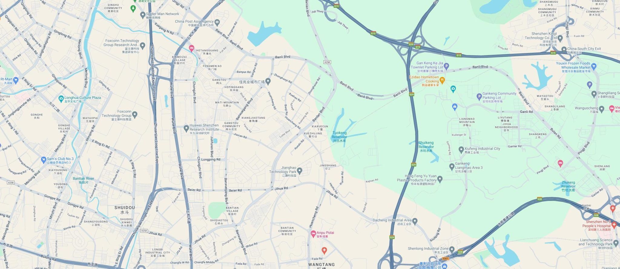 map shenzhen